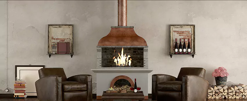 Thelin Hearth Products Providence Pellet Insert Fireplace Installation in Groves, TX